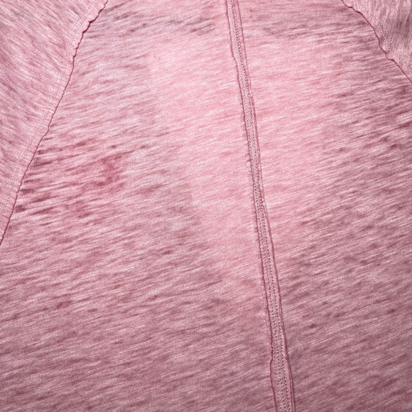 We The Free Women’s Burnout V-Neck Short Sleeve Tee in Dusty Rose - Picture 10 of 12